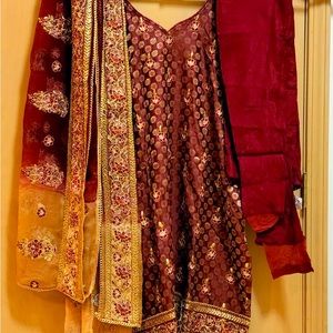 SOLD Indian suit banarsi style
